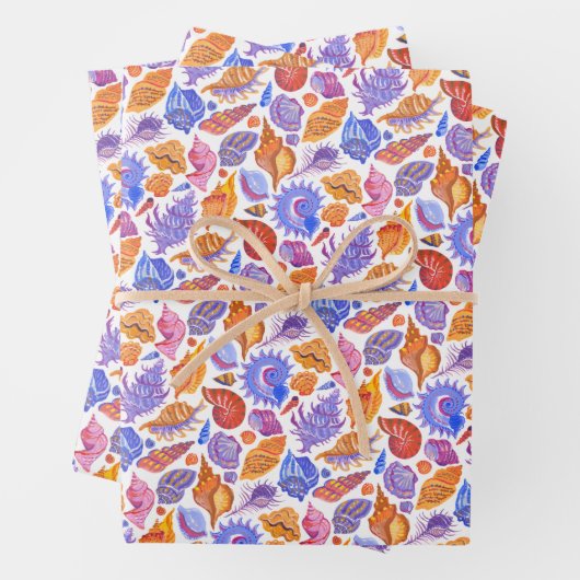 Heldere tropische zeep, met de hand getekend patro inpakpapier vel (In situ)