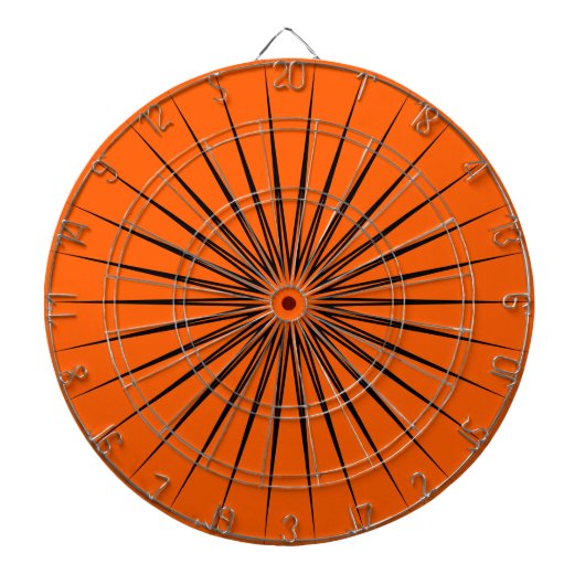 Heldere True Oranje effen kleur Dartbord (Voorkant)