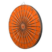 Heldere True Oranje effen kleur Dartbord (Voorkant Rechts)