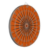 Heldere True Oranje effen kleur Dartbord (Voorkant Links)