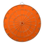 Heldere True Oranje effen kleur Dartbord (Voorkant)