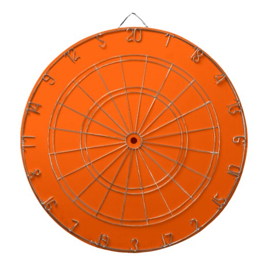 Heldere True Oranje effen kleur Dartbord (Voorkant)