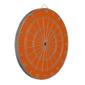 Heldere True Oranje effen kleur Dartbord (Voorkant Links)