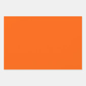 Heldere True Oranje effen kleur Inpakpapier Vel (Voorkant)