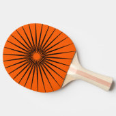 Heldere True Oranje effen kleur Tafeltennisbatje (Zijkant)