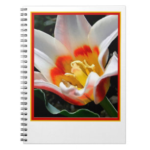 Heldere tulp schildering notitieboek