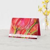 heldere tulpen kaart (Gele Bloem)