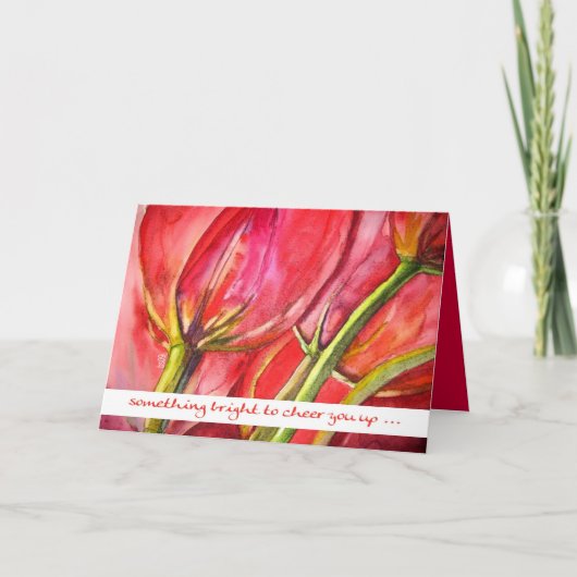 heldere tulpen kaart (Voorkant)
