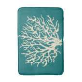 Heldere Turquoise Nautische Badmat Badkamerkleed (Voorkant Verticaal)