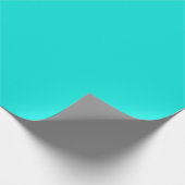 Heldere Turquoise Solid Color Cadeaupapier (Hoek)