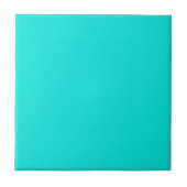 Heldere Turquoise Solid Color Tegeltje (Voorkant)