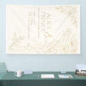 Heldere Uitnodiging Bruiloft Bewerkbaar Spandoek (Beurs)