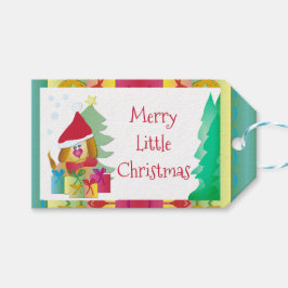 Heldere vakantie ontworpen cadeaulabel