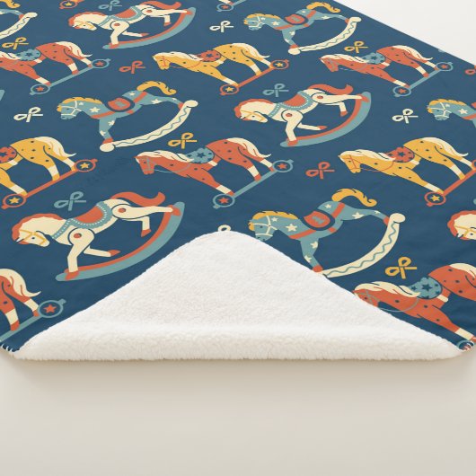  heldere vectorillustratie van schommelende horens sherpa deken (3/4)