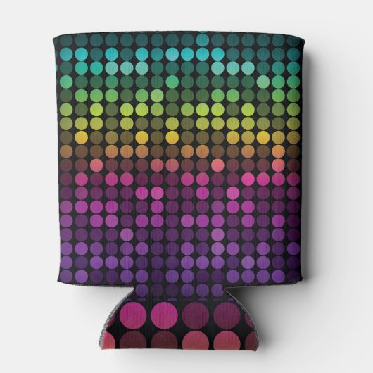 Heldere veelkleurige  Abstracte kunst Blikjeskoeler (Achterkant)