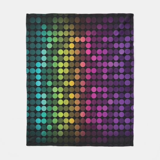 Heldere veelkleurige  Abstracte kunst Fleece Deken (Voorkant)