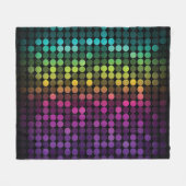 Heldere veelkleurige  Abstracte kunst Fleece Deken (Voorkant (Horizontaal))