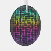 Heldere veelkleurige Abstracte kunst Glas Ornament (Voorkant Rechts)