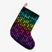 Heldere veelkleurige  Abstracte kunst Kleine Kerstsok (Voorkant (Hangend))