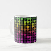Heldere veelkleurige Abstracte kunst Koffiemok (Voorkant links)