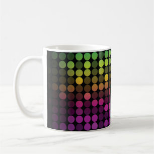 Heldere veelkleurige  Abstracte kunst Koffiemok