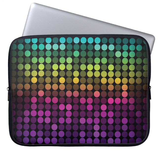 Heldere veelkleurige  Abstracte kunst Laptop Sleeve (Voorkant)