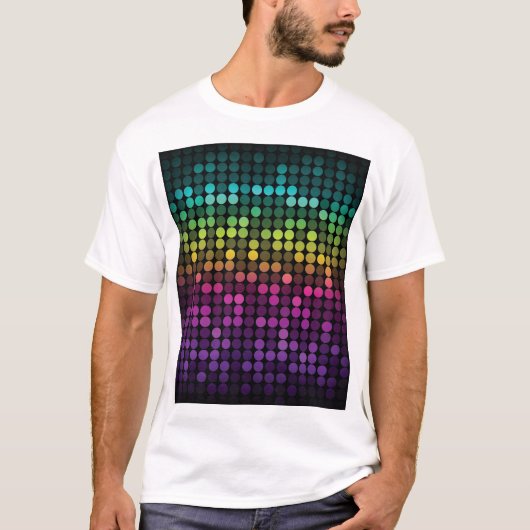 Heldere veelkleurige Abstracte kunst T-shirt (Voorkant)