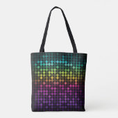 Heldere veelkleurige Abstracte kunst Tote Bag (Achterkant)