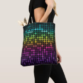 Heldere veelkleurige Abstracte kunst Tote Bag (Dichtbij)