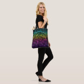 Heldere veelkleurige Abstracte kunst Tote Bag (Op model)