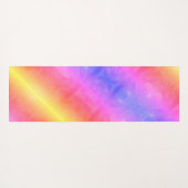 Heldere veelkleurige regenboogvorst 2 verschillend yogamat (Achterkant (horizontaal))