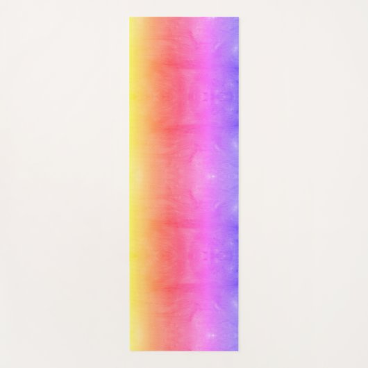 Heldere veelkleurige regenboogvorst 2 verschillend yogamat (Voorkant)