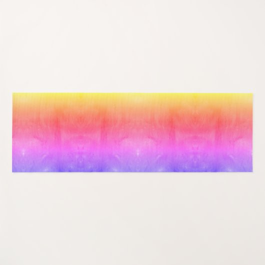 Heldere veelkleurige regenboogvorst 2 verschillend yogamat (Voorkant (horizontaal))