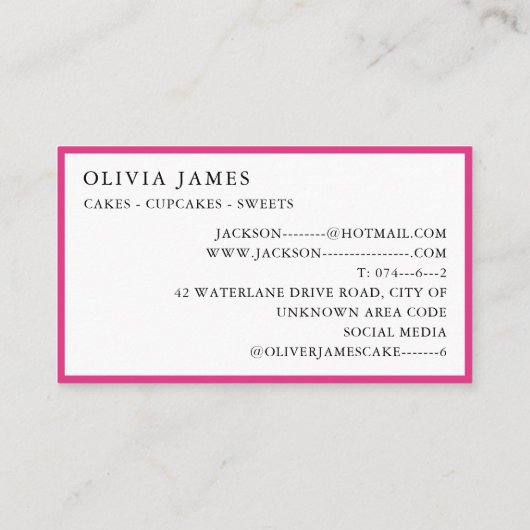 Heldere veelkleurige Sweets Snoep Treats Sweet Sho Visitekaartje (Achterkant)