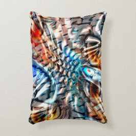 Heldere, verdraaide fluwelen of plumage accent kussen