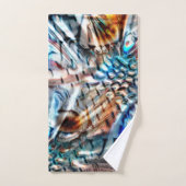 Heldere, verdraaide fluwelen of plumage bad handdoek (Handdoek)