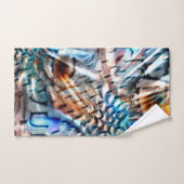 Heldere, verdraaide fluwelen of plumage bad handdoek (Handdoek)