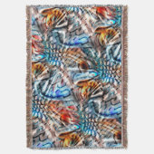 Heldere, verdraaide fluwelen of plumage deken (Voorkant Verticaal)