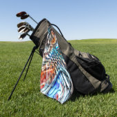 Heldere, verdraaide fluwelen of plumage golfhanddoek (Groen)