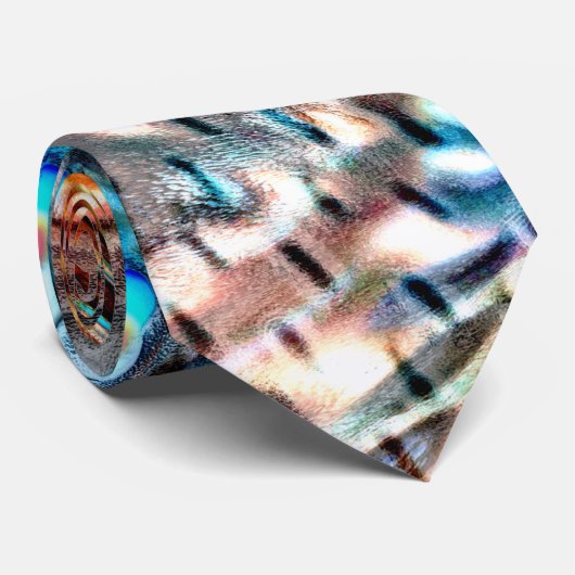 Heldere, verdraaide fluwelen of plumage stropdas (Opgerold)