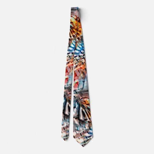 Heldere, verdraaide fluwelen of plumage stropdas (Achterkant)