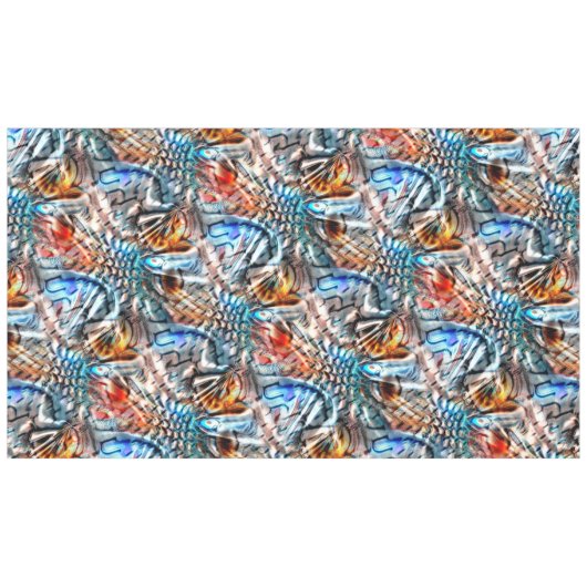 Heldere, verdraaide fluwelen of plumage tafelkleed (Voorkant (Horizontaal))