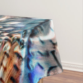 Heldere, verdraaide fluwelen of plumage tafelkleed