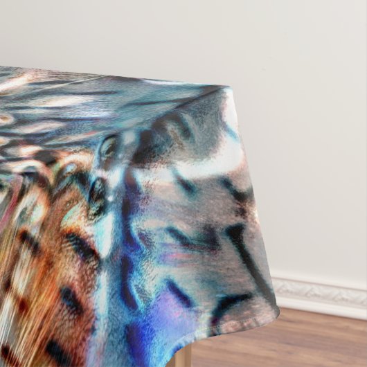 Heldere, verdraaide fluwelen of plumage tafelkleed (Voorbeeld)