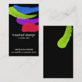 Heldere verflijnen visitekaartje (Voorkant / Achterkant)