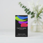 Heldere verflijnen visitekaartje (Staand voorkant)