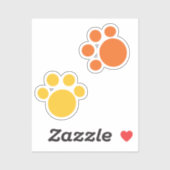 Heldere verfprinters sticker (Vel)