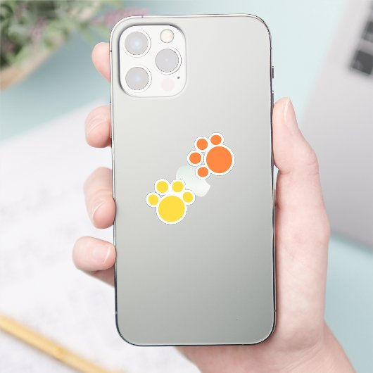 Heldere verfprinters sticker (Telefoon)