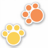 Heldere verfprinters sticker (Voorkant)