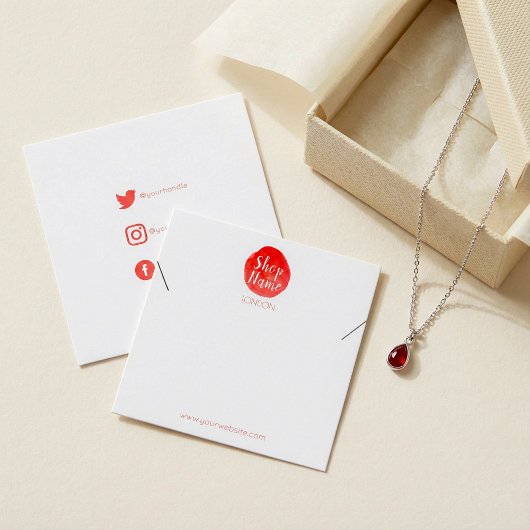 Heldere verfspatten, vierkant armbandenkaart vierkante visitekaartjes